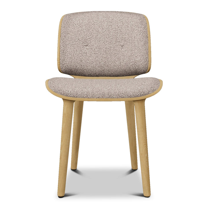 Nut Dining Chair Chairs Moooi White Wash / Blushing Sloth Melange Mohair