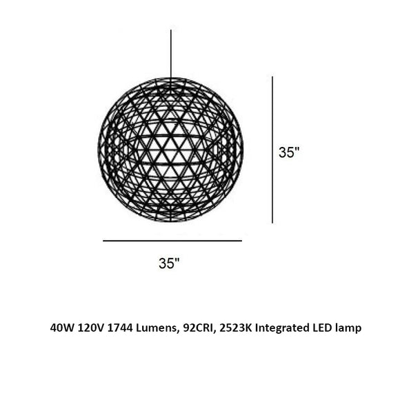 Raimond II Suspended Lamp Lighting Moooi