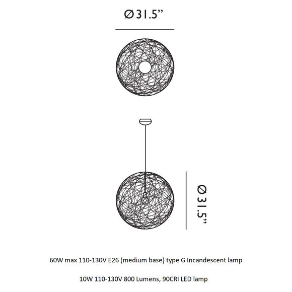 Random II Pendant Light Lighting Moooi