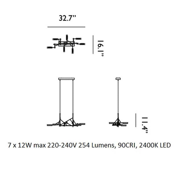 Tinkering Linear Pendant Light Moooi