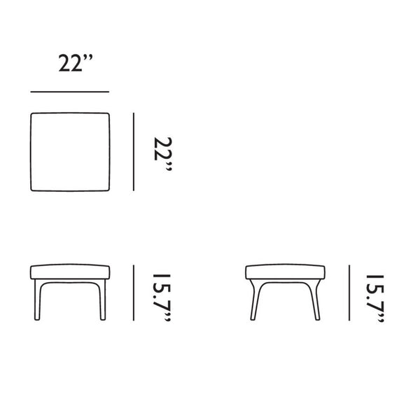Zio Footstool Ottomans Moooi