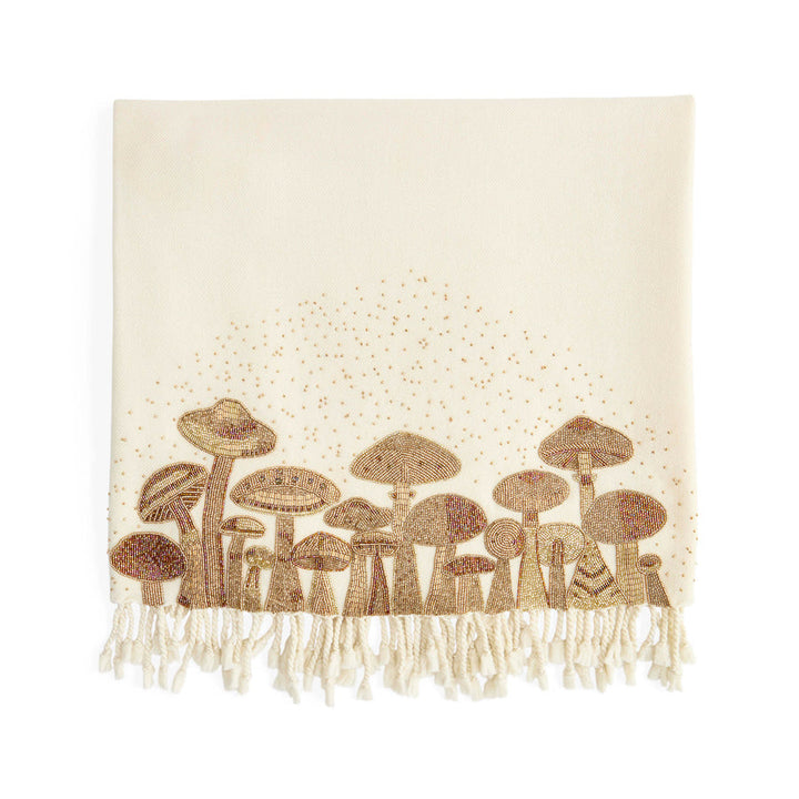 Mushrooms Embellished Throw Jonathan Adler Default Title