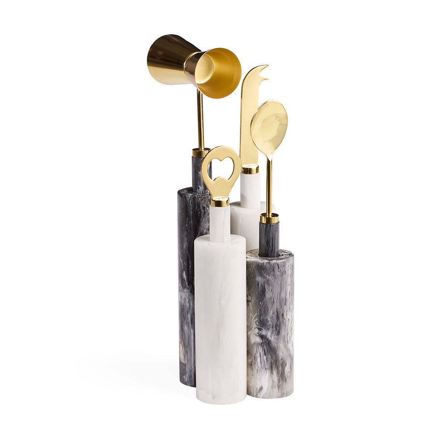Como Black & White Barware Set Jonathan Adler