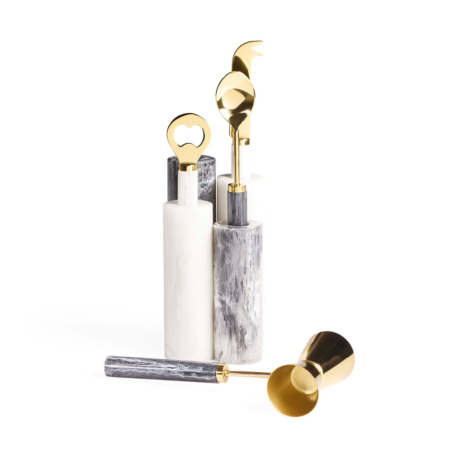 Como Black & White Barware Set Jonathan Adler