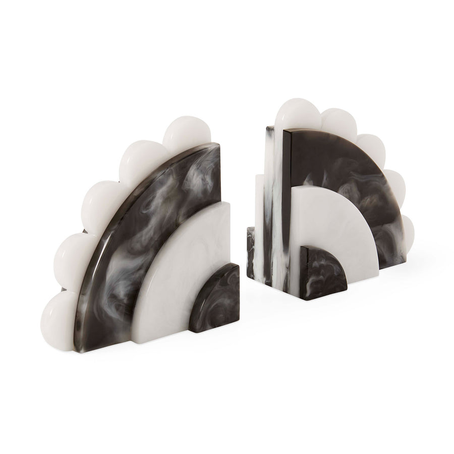 Como Black & White Bookends Jonathan Adler
