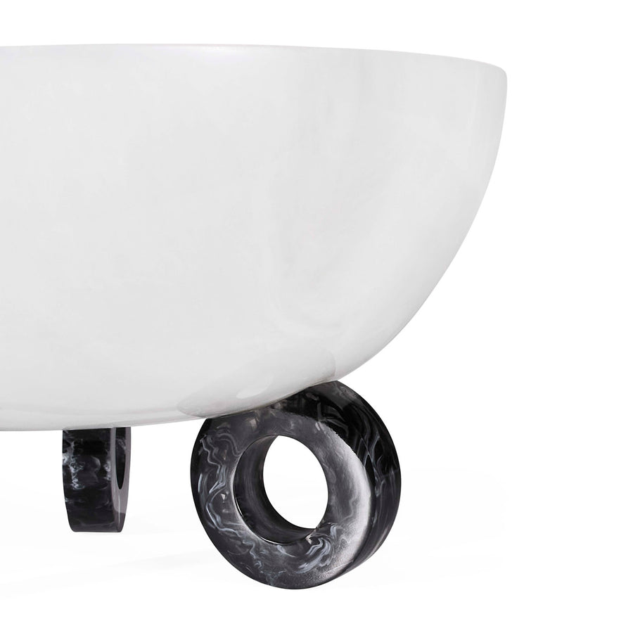 Como Black & White Disc Bowl Jonathan Adler