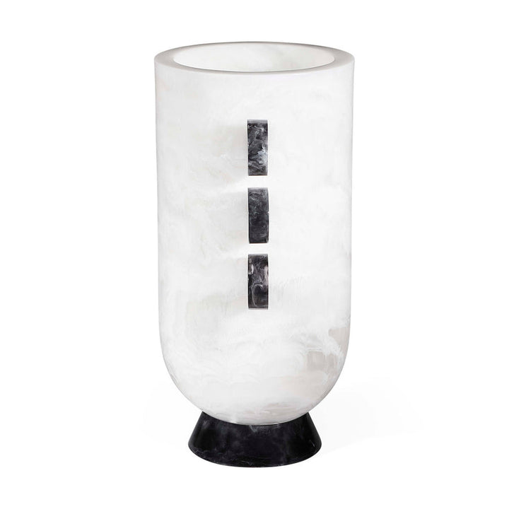 Como Black & White Disc Urn Jonathan Adler