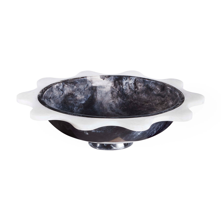 Como Black & White Ripple Bowl Jonathan Adler Default Title