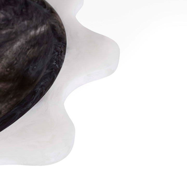Como Black & White Ripple Bowl Jonathan Adler