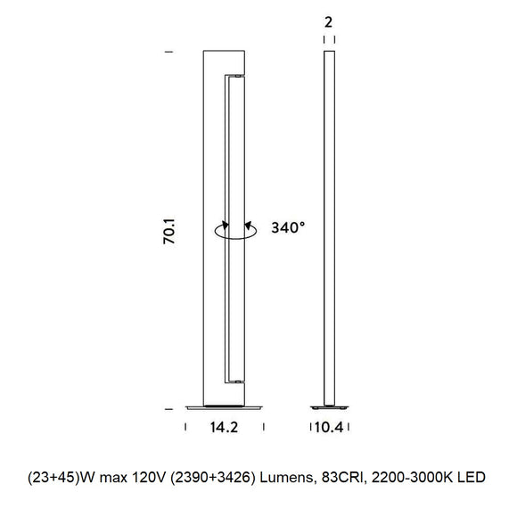 Ara LED Floor Lamp Floor Lamps NEMO