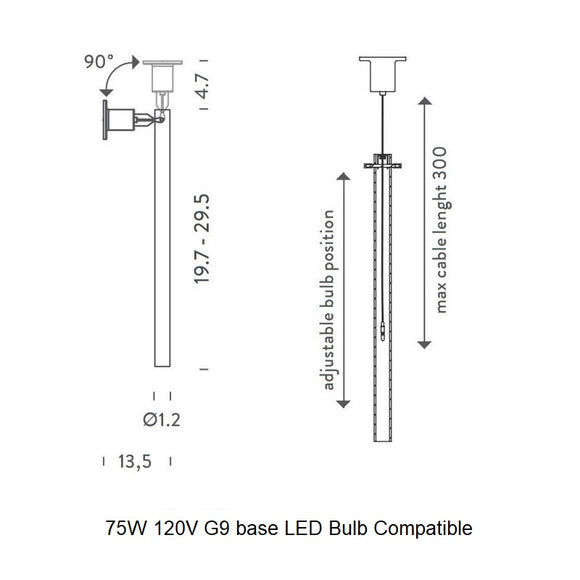 Canna Nuda Wall / Ceiling Light Lighting Fixtures NEMO
