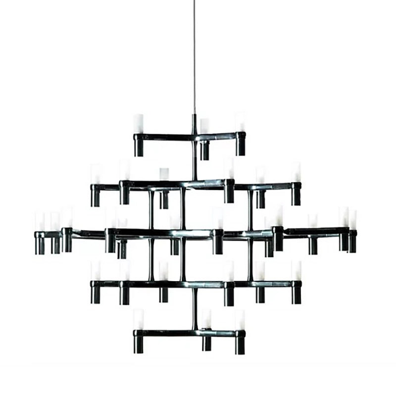 Crown Major Pendant Light Chandeliers NEMO Black Plated