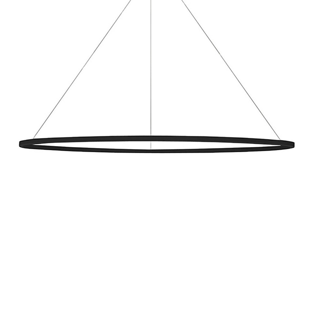 Ellisse Major Pendant Light Lighting NEMO Black Uplight 3000K - Soft White