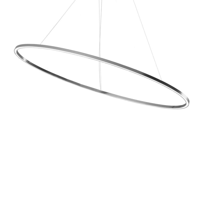 Ellisse Major Pendant Light Lighting NEMO Polished Aluminum Uplight 3000K - Soft White
