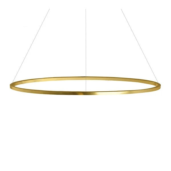 Ellisse Minor Pendant Light Lighting NEMO Gold Polished Anodized Uplight 3000K - Soft White