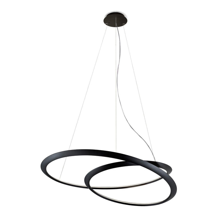 Kepler Pendant Light Lighting NEMO Black Large: 43.3 in width Uplight / 2700K - Warm White
