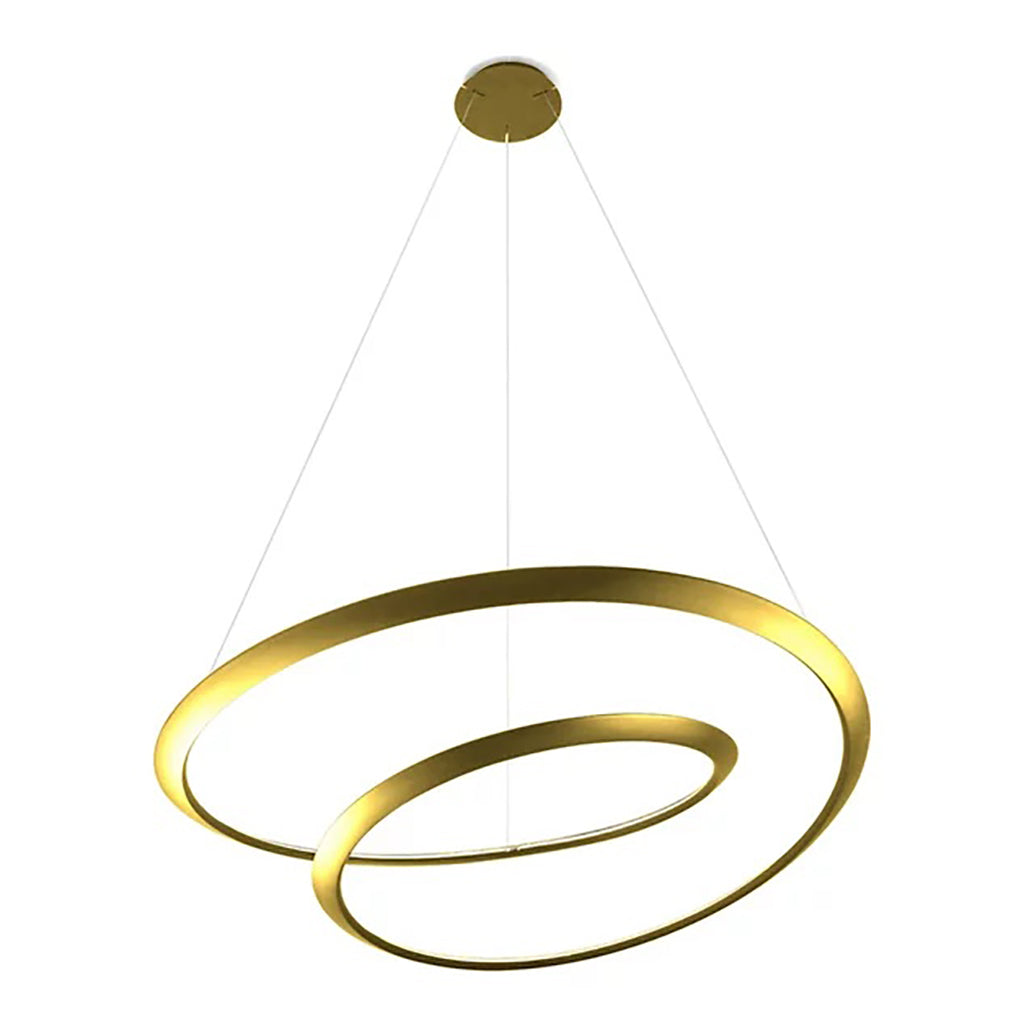Kepler Pendant Light Lighting NEMO Gold Large: 43.3 in width Downlight / 2700K - Warm White