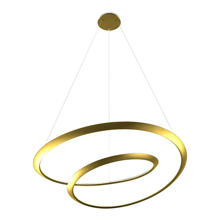Kepler Pendant Light Lighting NEMO Gold Large: 43.3 in width Downlight / 2700K - Warm White