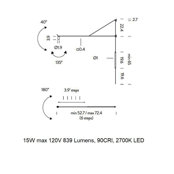 Swan LED Wall Sconce Wall Light Fixtures NEMO