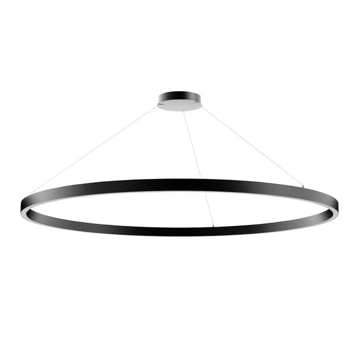 Zirkol Circle LED Pendant Light Lighting NEMO Black Medium: 59 in diameter Downlight / 2700K - Warm White