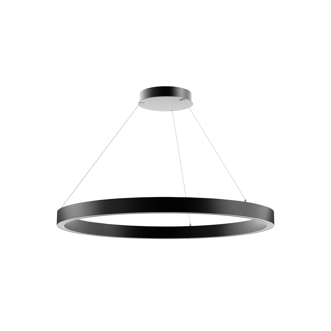 Zirkol Circle LED Pendant Light Lighting NEMO Black XSmall: 33.5 in diameter Downlight / 2700K - Warm White