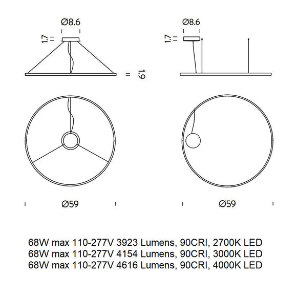 Zirkol Circle LED Pendant Light Lighting NEMO