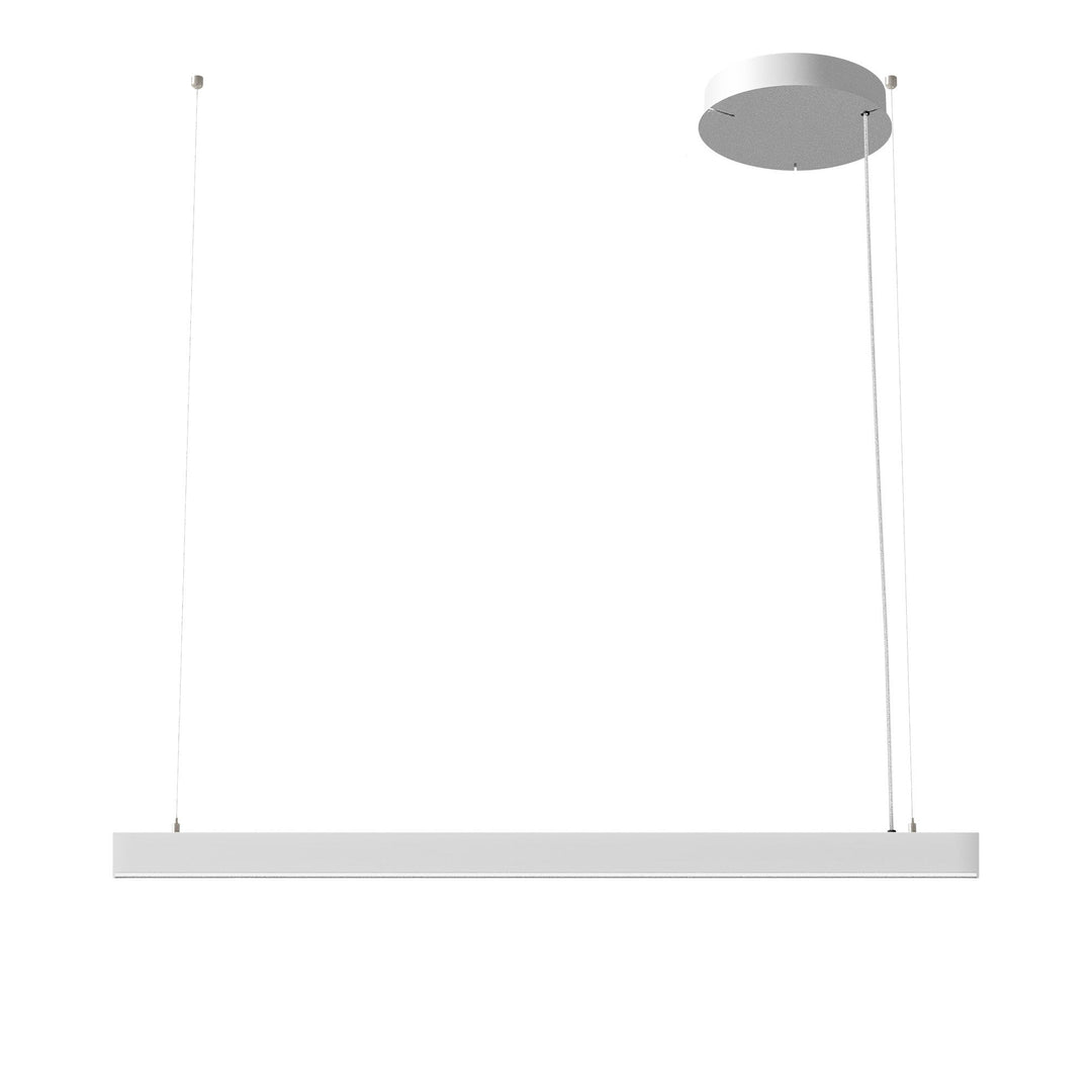 Zirkol Linear LED Pendant Light Lighting NEMO White Small: 39.4 in width Downlight / 2700K - Warm White