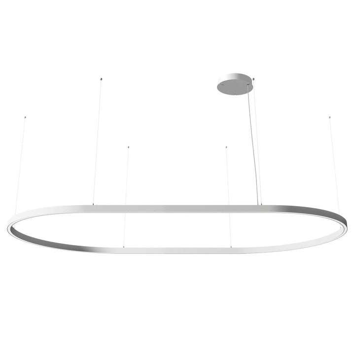 Zirkol Oval LED Pendant Light Lighting NEMO White Large: 98.4 in W x 59 in D 2700K - Warm White