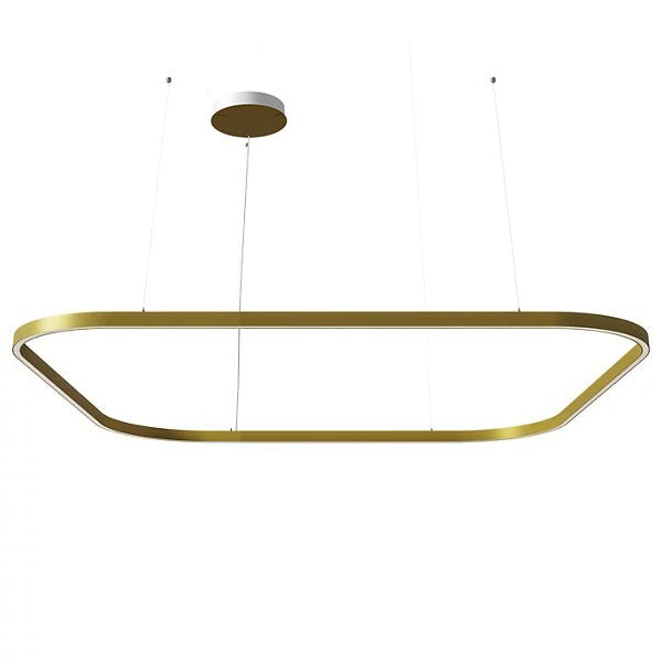 Zirkol Square LED Pendant Light Lighting NEMO Gold Large: 78.7 in width 2700K - Warm White