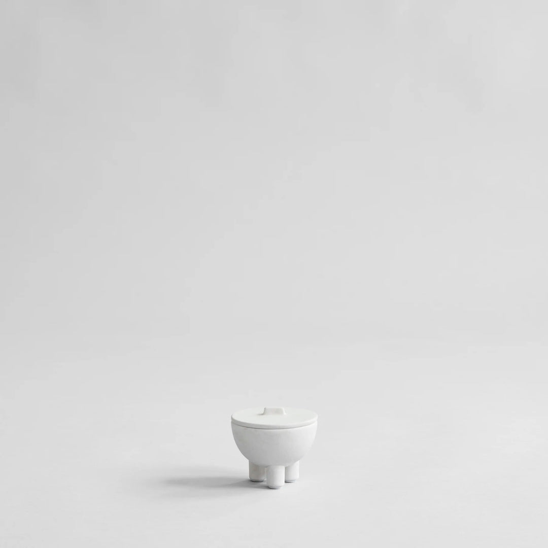 Duck Jar, Mini - Bone White Decorative Jar 101 Copenhagen   