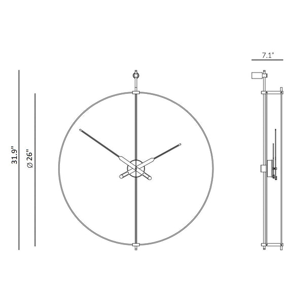 Barcelona Premium Clock Wall Clocks Nomon