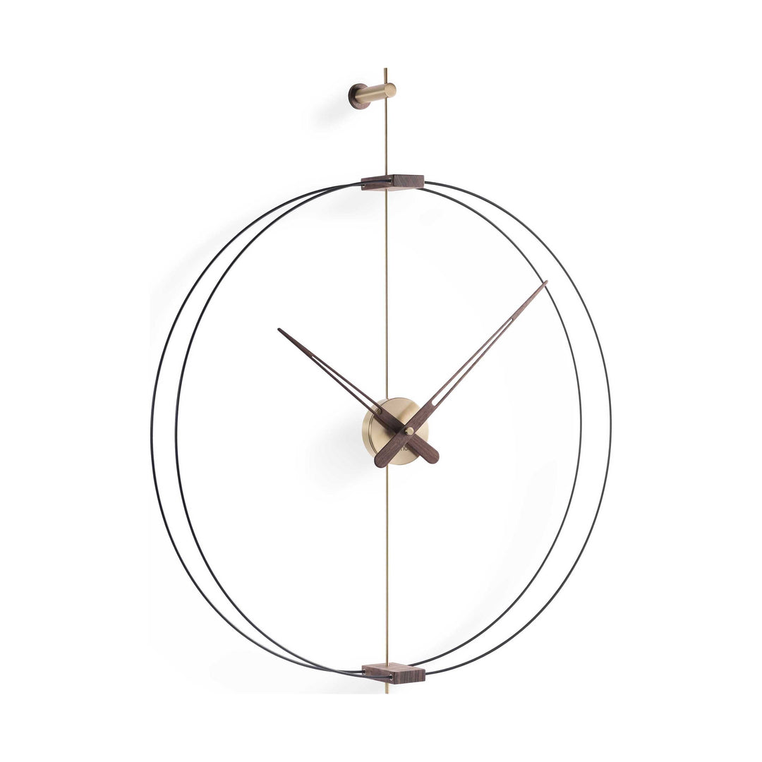Barcelona Wall Clock Wall Clocks Nomon Black / Brass / Walnut Mini: 26 in width