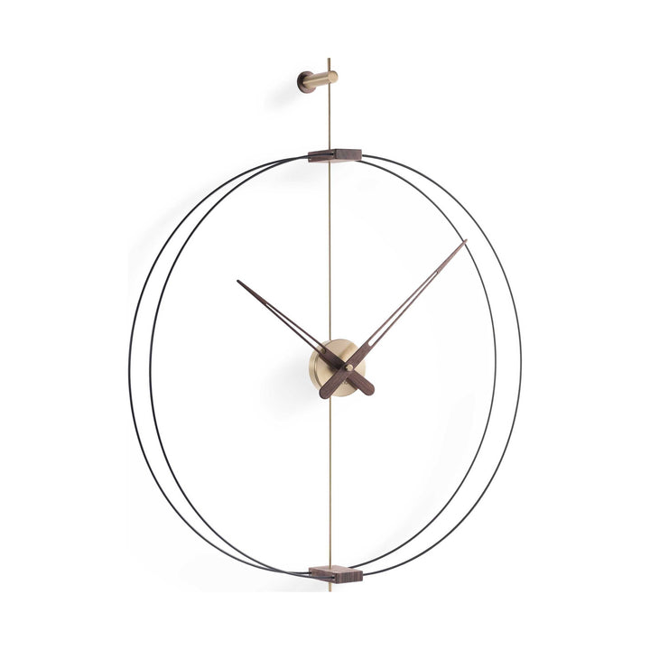 Barcelona Wall Clock Wall Clocks Nomon Black / Brass / Walnut Mini: 26 in width