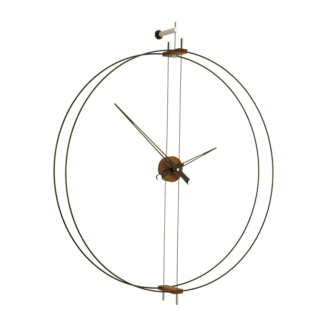 Barcelona Wall Clock Wall Clocks Nomon Black / Walnut Large: 35.4 in width