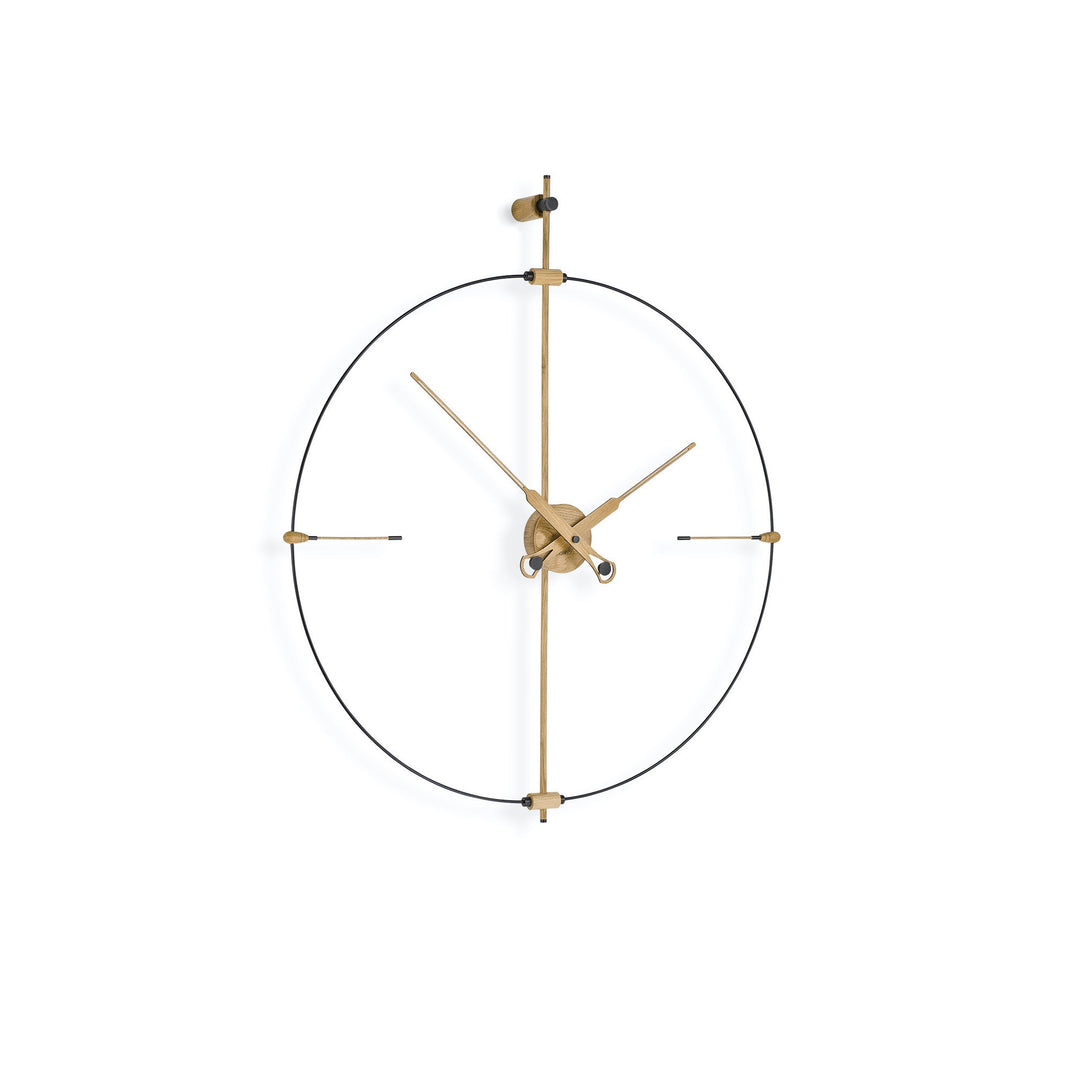 Bilbao Premium Clock Wall Clocks Nomon Black / Oak Mini: 30.7 in width