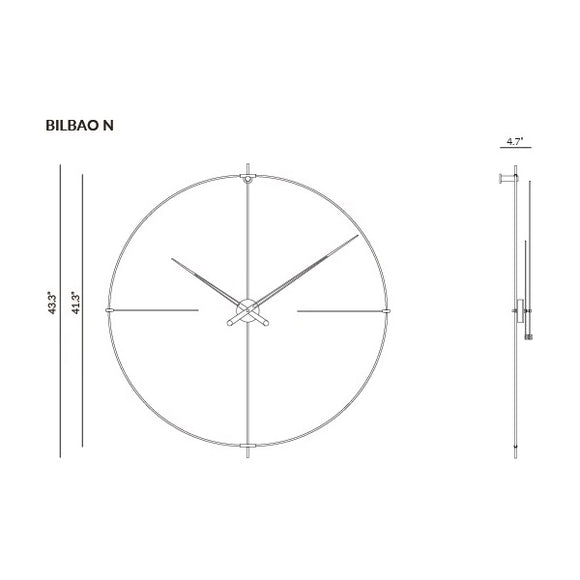 Bilbao Wall Clock Wall Clocks Nomon