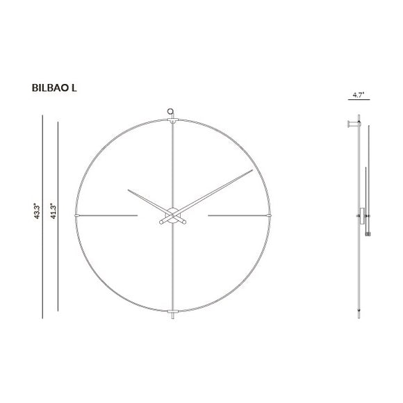 Bilbao Wall Clock Wall Clocks Nomon