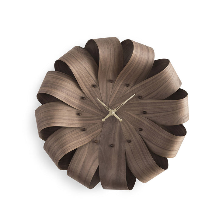 Brisa Wall Clock Wall Clocks Nomon Walnut / Brass / Walnut Small: 20.5 in width