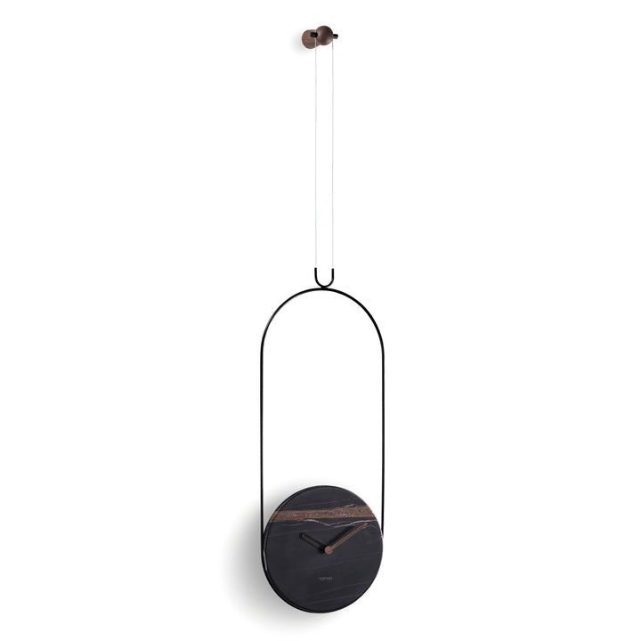 Colgante Wall Clock Wall Clocks Nomon Sahara Noir Marble / Black