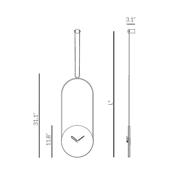Colgante Wall Clock Wall Clocks Nomon