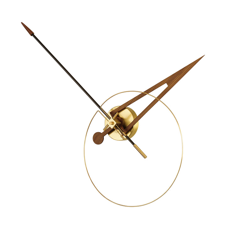 Cris Wall Clock Wall Clocks Nomon Brass / Black / Walnut