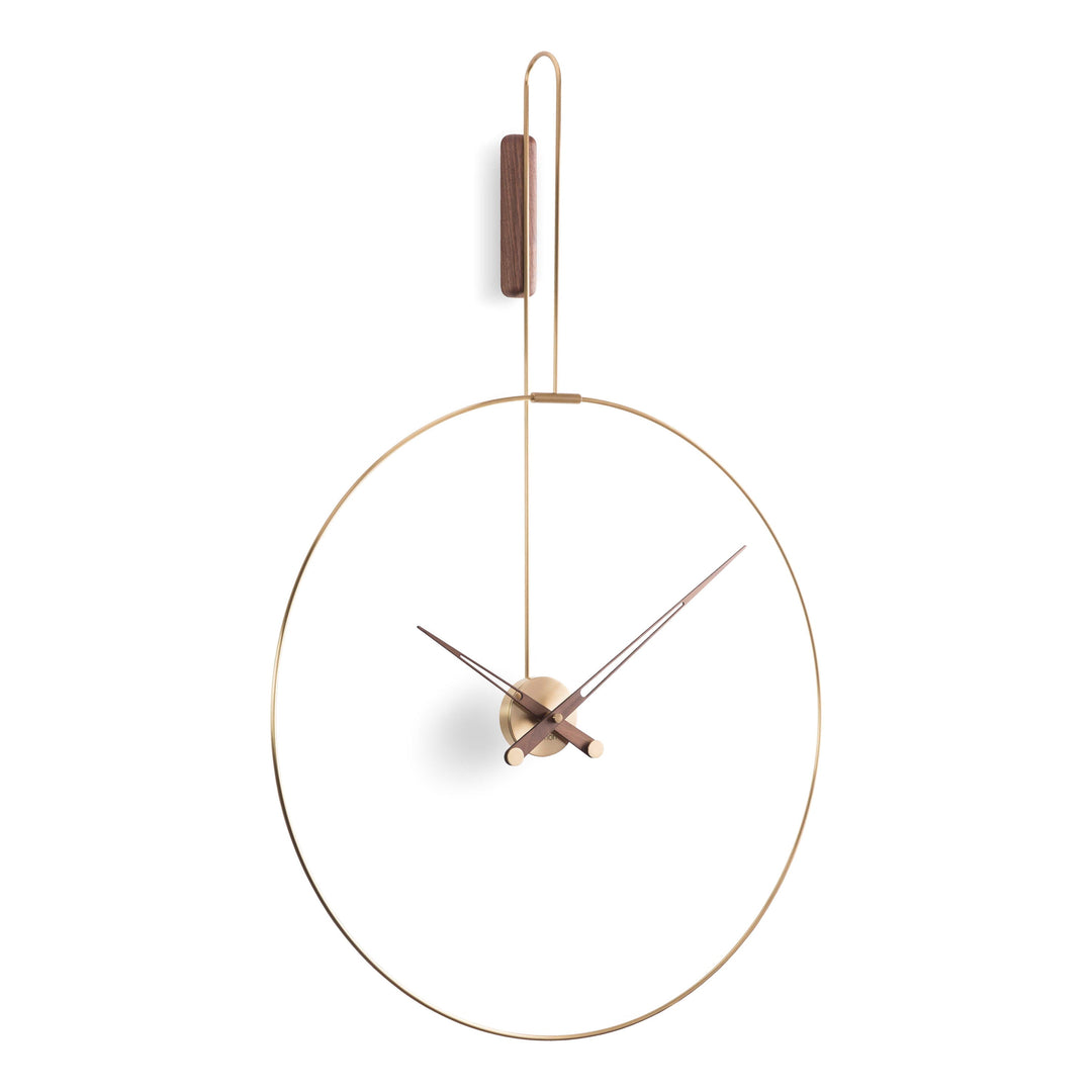 Daro Wall Clock Wall Clocks Nomon Brass / Walnut