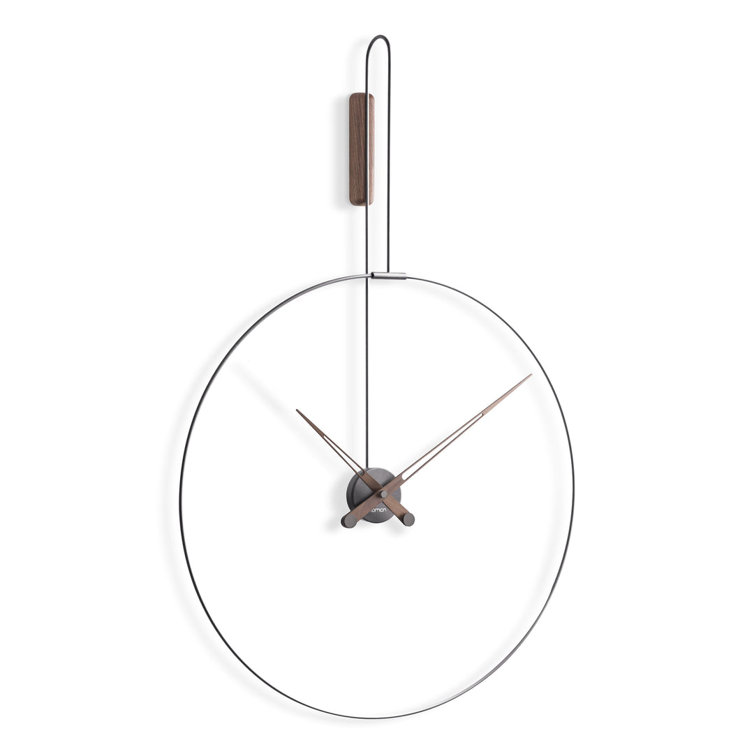 Daro Wall Clock Wall Clocks Nomon Graphite / Walnut