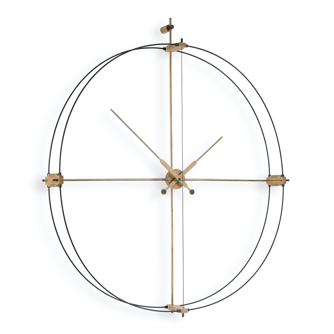 Delmori Premium Clock Wall Clocks Nomon Black / Oak