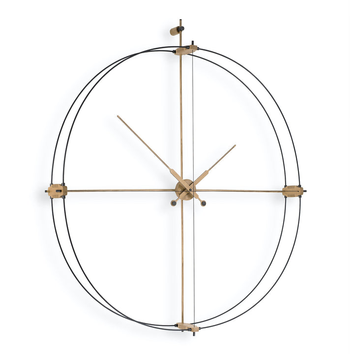 Delmori Premium Clock Wall Clocks Nomon Black / Oak