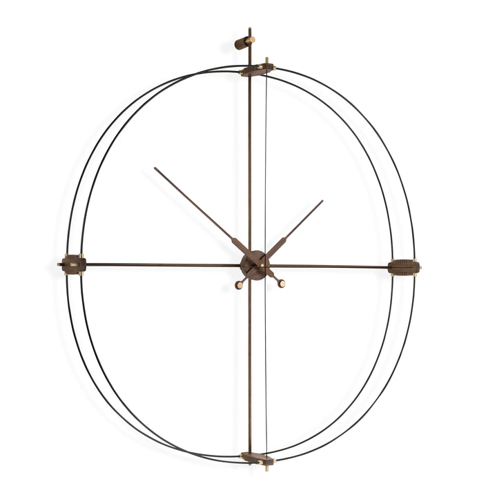 Delmori Premium Clock Wall Clocks Nomon Black / Walnut