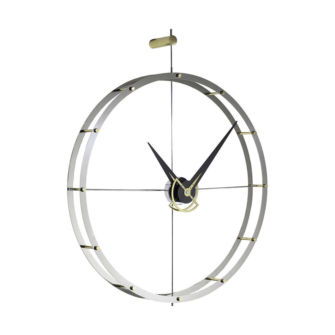 Doble O Wall Clock Wall Clocks Nomon Chrome / Brass / Walnut