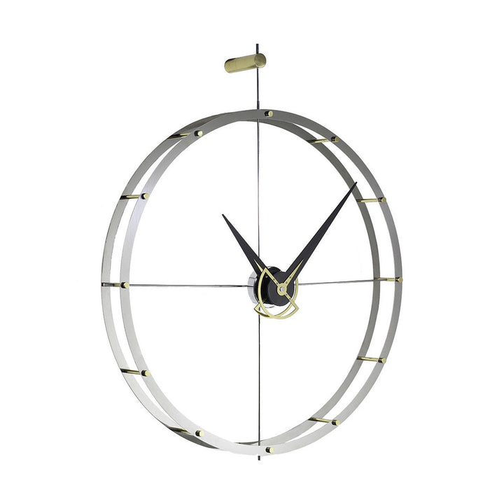 Doble O Wall Clock Wall Clocks Nomon Chrome / Brass / Walnut