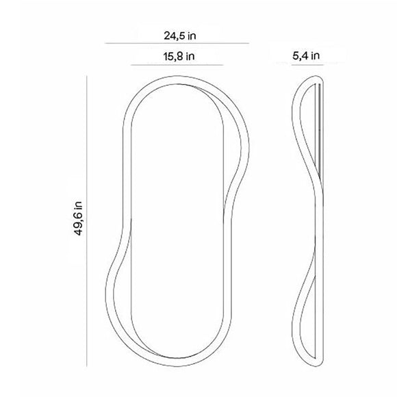 Escultura Unut Oval Wall Mirror Mirrors Nomon