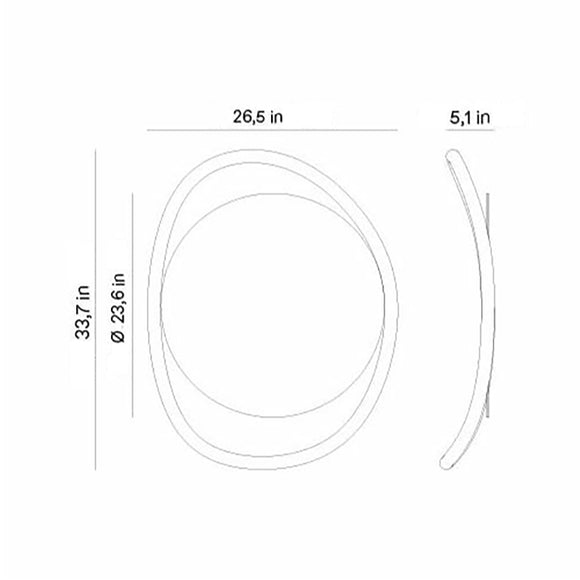 Escultura Unut Round Wall Mirror Mirrors Nomon